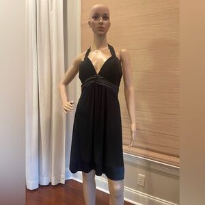 Taboo black halter dress.